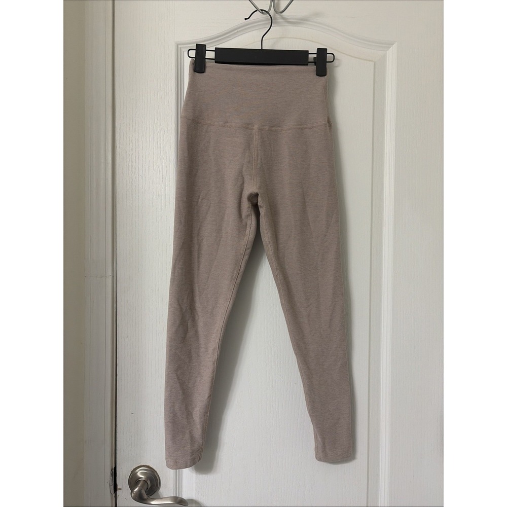 Beyond Yoga Spacedye Caught In The Midi High Waisted Legging 7/8 Small Chai Tan